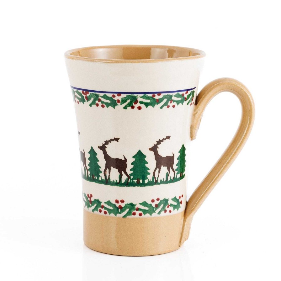 Nicholas Mosse Tall Mug Reindeer New