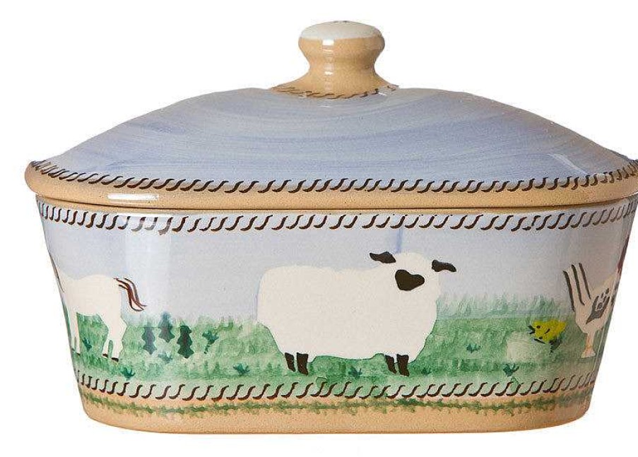 Nicholas Mosse Covered Butterdish Assorted Animals Best