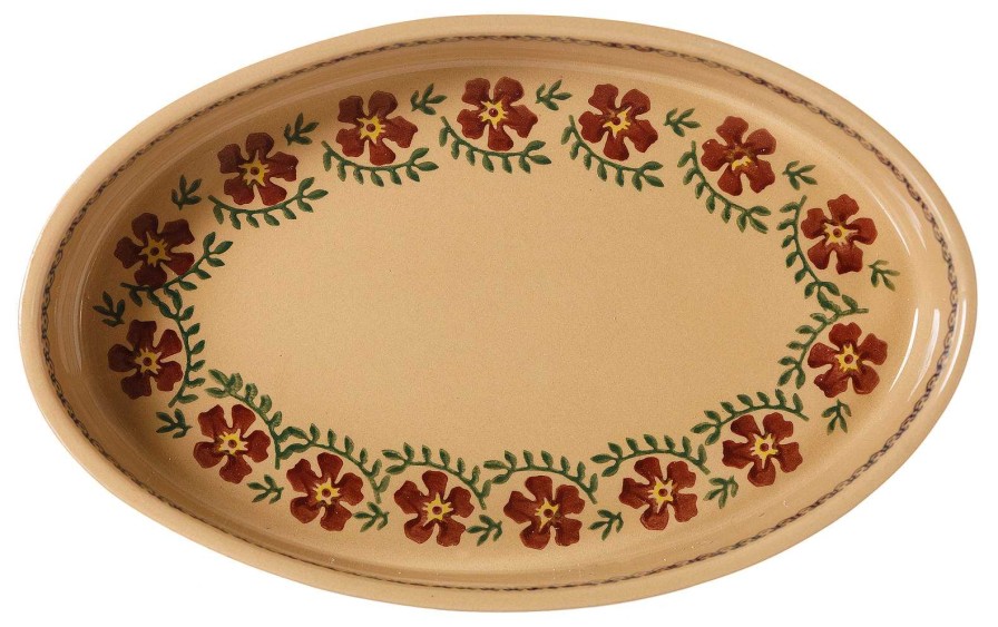 Nicholas Mosse Medium Oval Oven Dish Old Rose Clearance