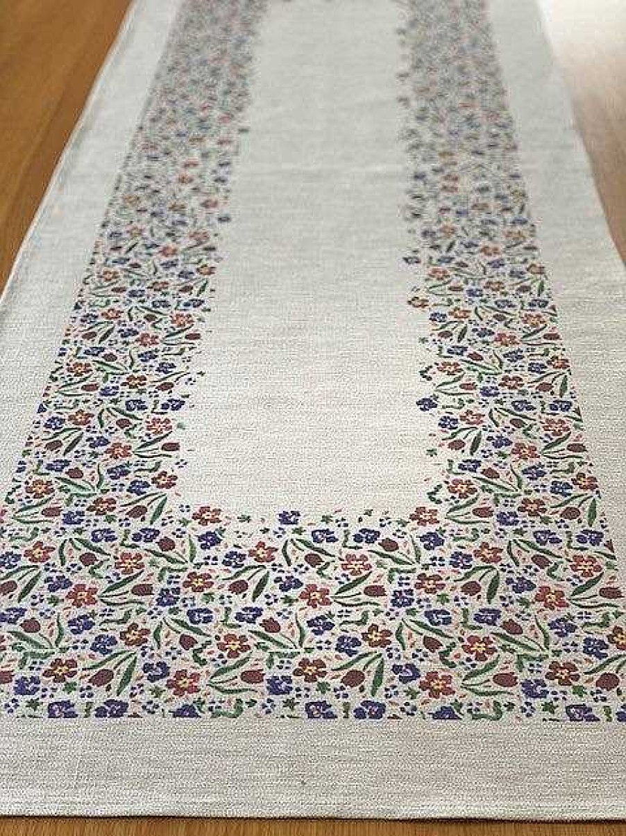 Nicholas Mosse Runner Wild Flower Meadow Linen New