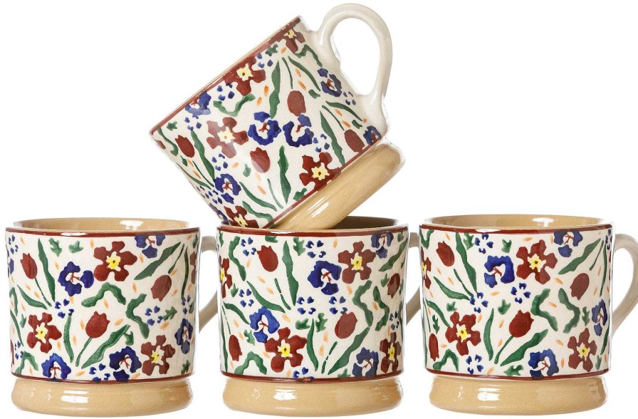 Nicholas Mosse 4 Small Mugs Wild Flower Meadow Best