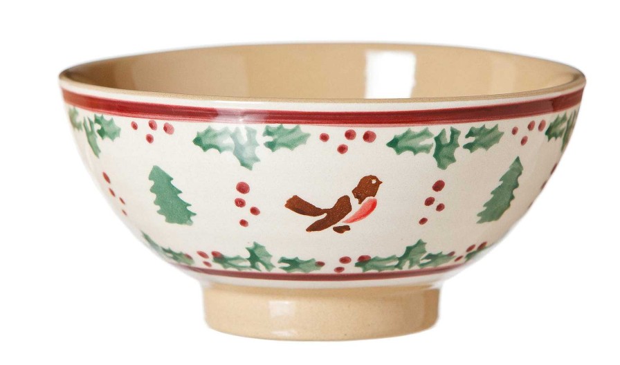 Nicholas Mosse Medium Bowl Winter Robin Online