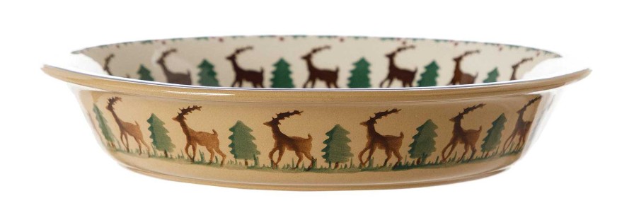 Nicholas Mosse Classic Pie Dish Reindeer New