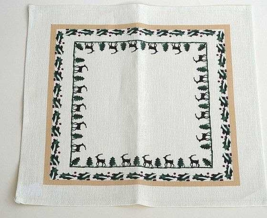 Nicholas Mosse Napkin Reindeer Linen Clearance