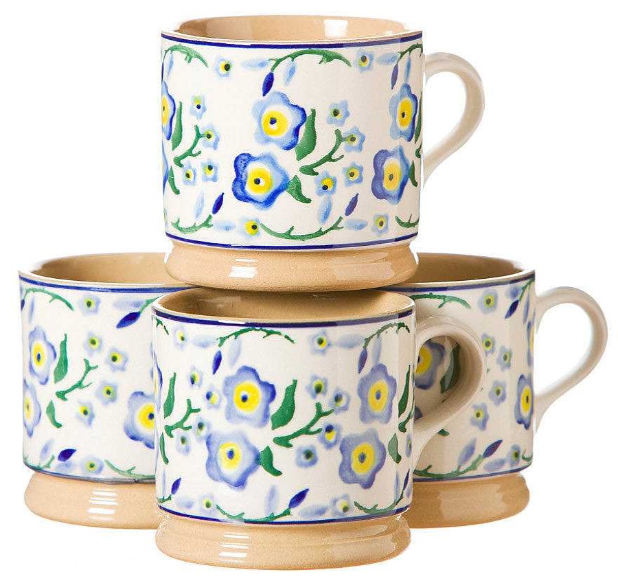 Nicholas Mosse 4 Small Mugs Forget Me Not Online