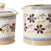 Nicholas Mosse Lidded Sugar Bowl And Small Cylinder Jug Clematis Best