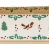 Nicholas Mosse Large Rectangular Oven Dish Winter Robin Hot