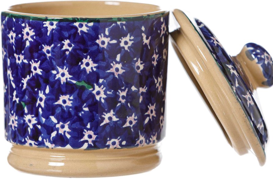 Nicholas Mosse Lidded Sugar Bowl Lawn Dark Blue Wholesale