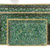 Nicholas Mosse Nest Of 3 Rectangle Dishes Lawn Green Best