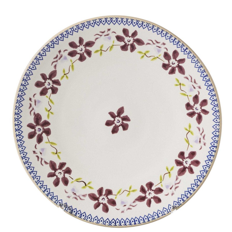 Nicholas Mosse 2 Everyday Plates Clematis Hot