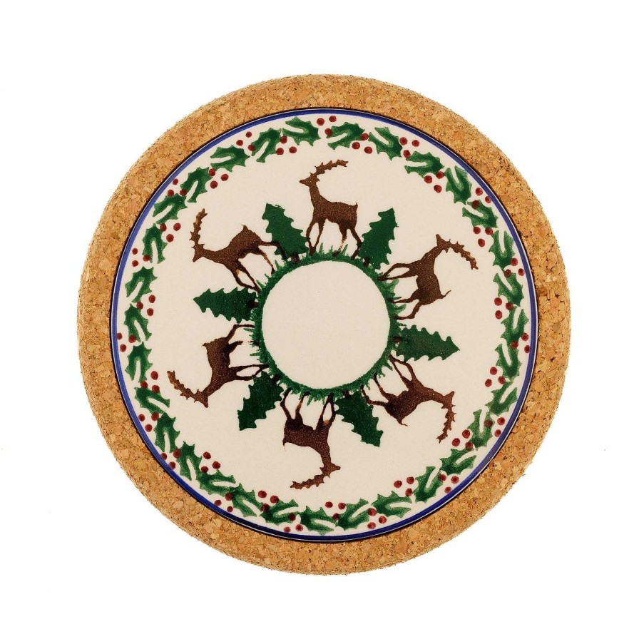 Nicholas Mosse Trivet Round Reindeer Wholesale