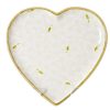 Nicholas Mosse Medium Heart Plate White Lawn Best