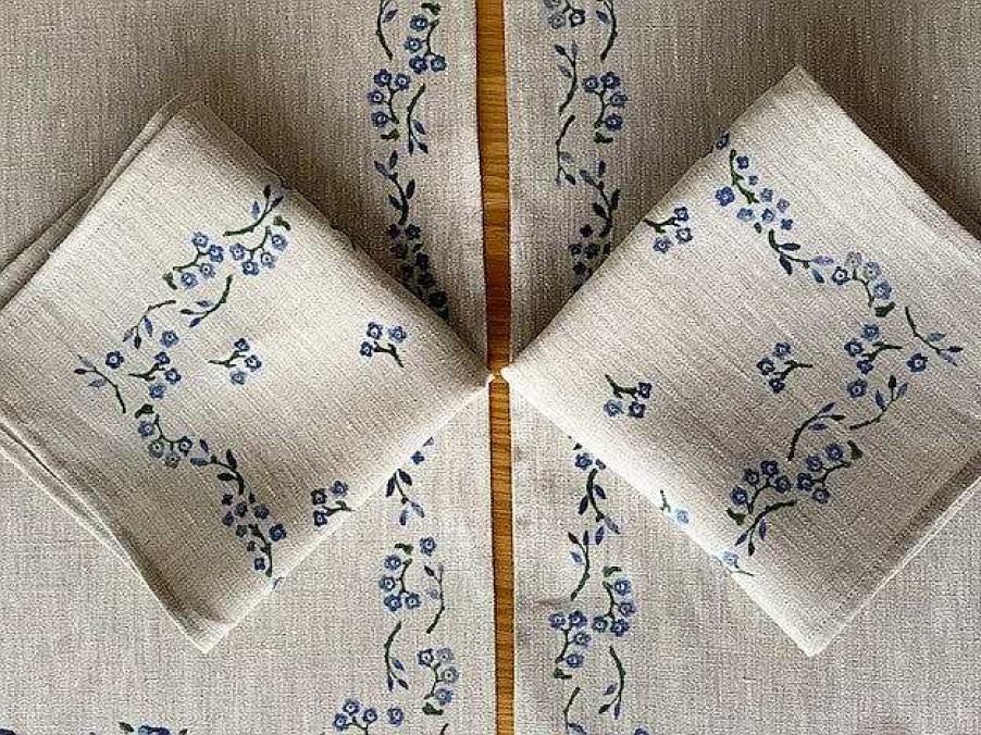 Nicholas Mosse Napkin Forget Me Not Linen New