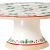 Nicholas Mosse 9" Footed Cake Plate Winter Robin New