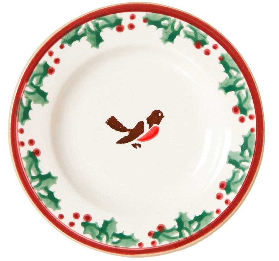 Nicholas Mosse Tiny Plate Winter Robin New