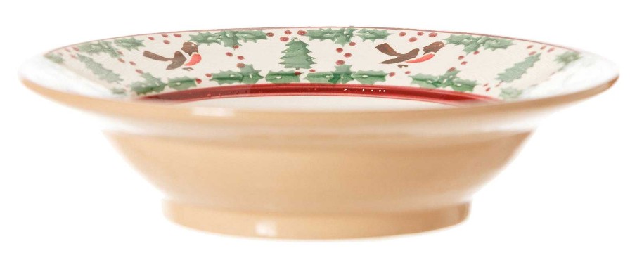 Nicholas Mosse Pasta Bowl Winter Robin Hot