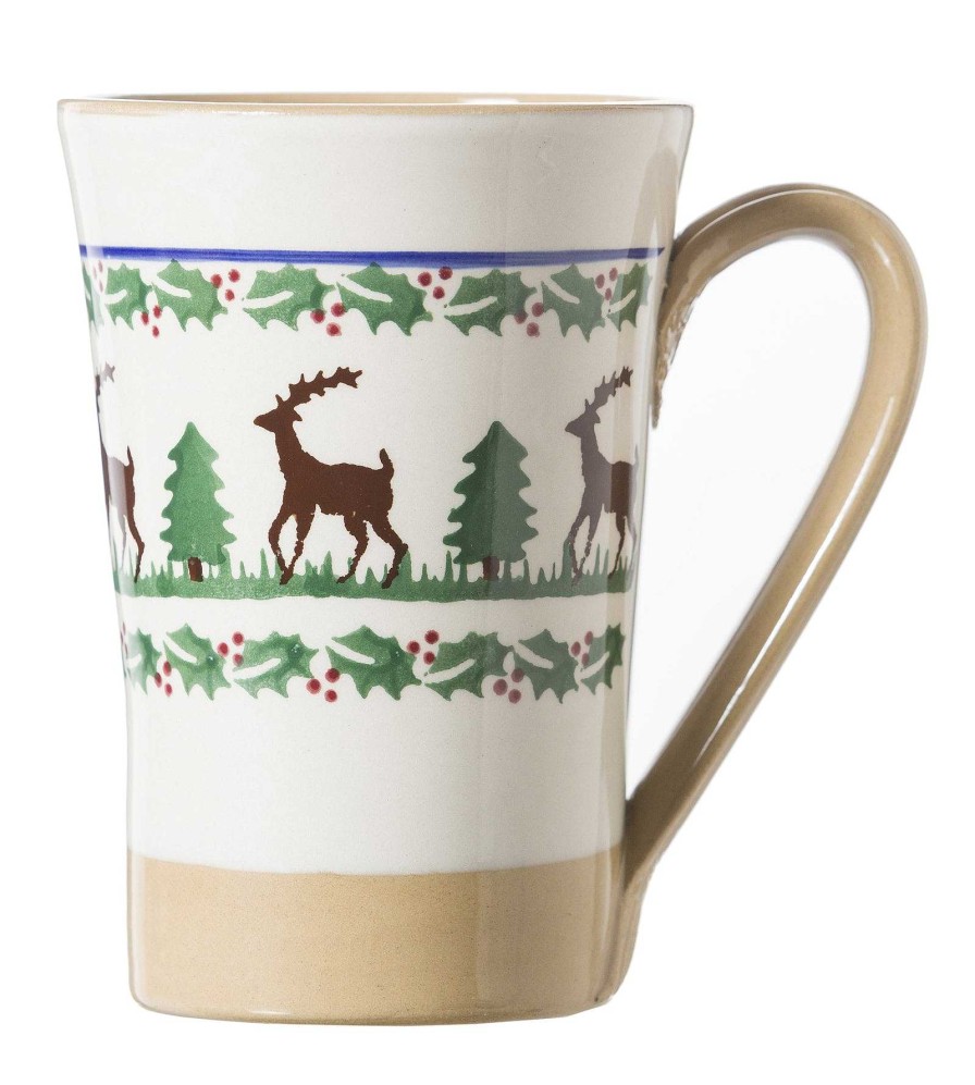 Nicholas Mosse Set Reindeer Everyday Plate And Tall Mug Wholesale