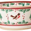 Nicholas Mosse Small Angled Bowl Winter Robin Clearance