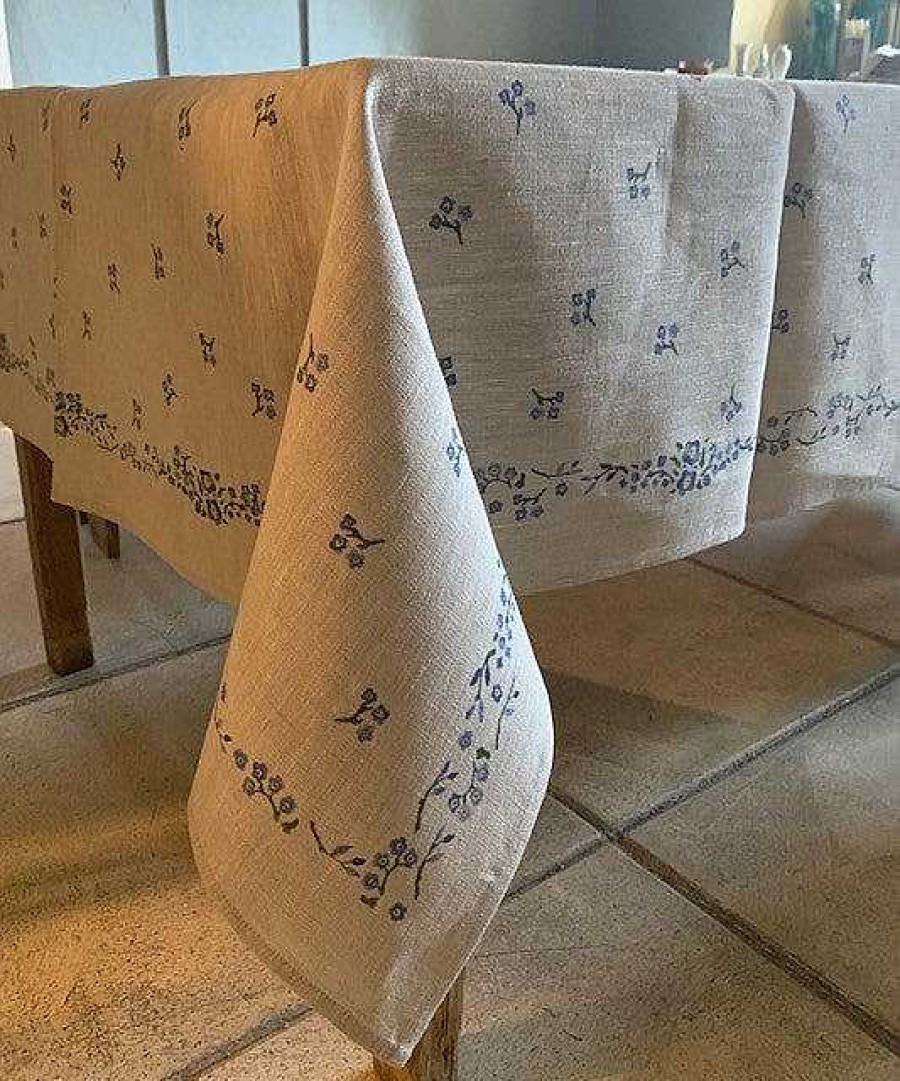 Nicholas Mosse Tablecloth Forget Me Not Linen 55 X 99 Wholesale