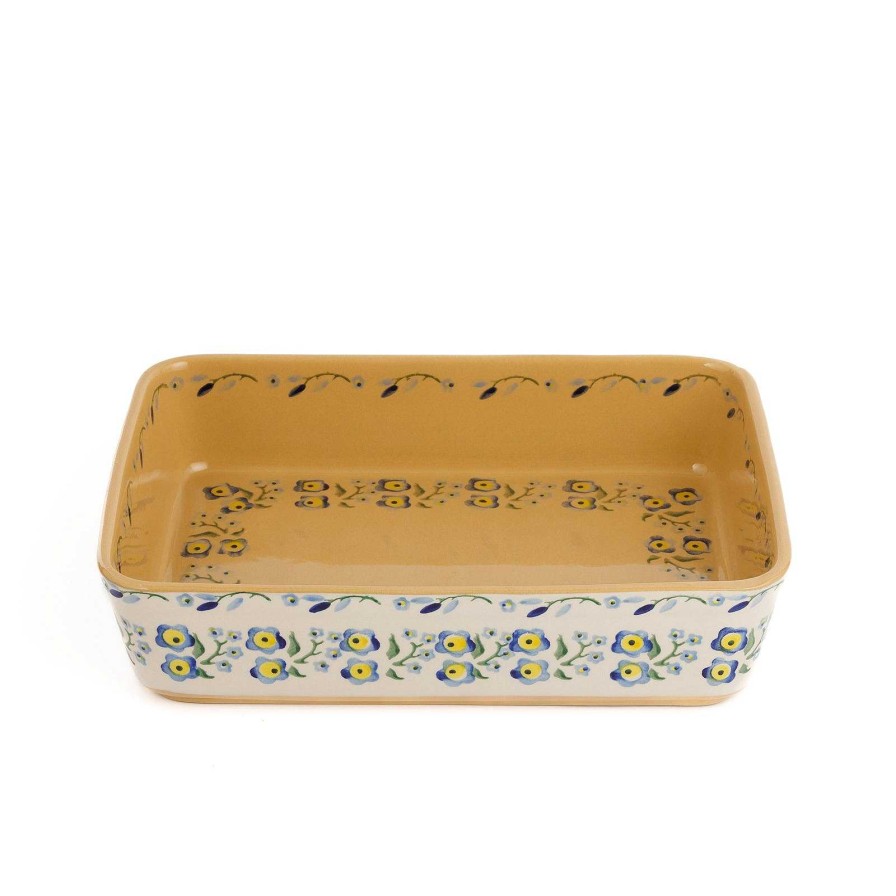 Nicholas Mosse Large Rectangular Oven Dish Forget Me Not Online