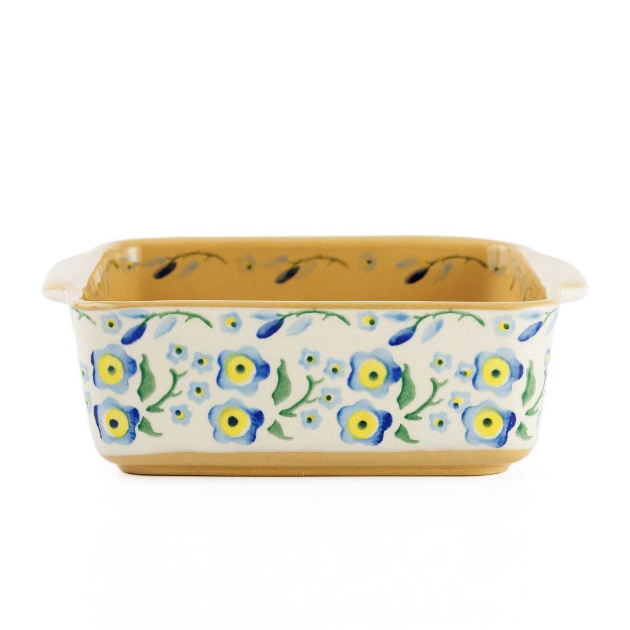 Nicholas Mosse Small Square Oven Dish Forget Me Not Online