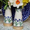 Nicholas Mosse Small Tapered Vase Blue Blooms New