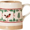 Nicholas Mosse Small Cylinder Jug Winter Robin Wholesale