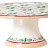 Nicholas Mosse 9" Footed Cake Plate Winter Robin Hot