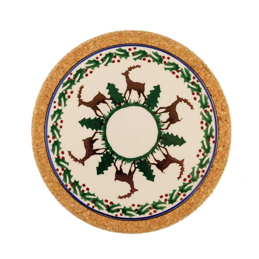 Nicholas Mosse Trivet Round Reindeer Hot