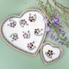 Nicholas Mosse Medium Heart Plate And Tiny Heart Plate Old Rose Online