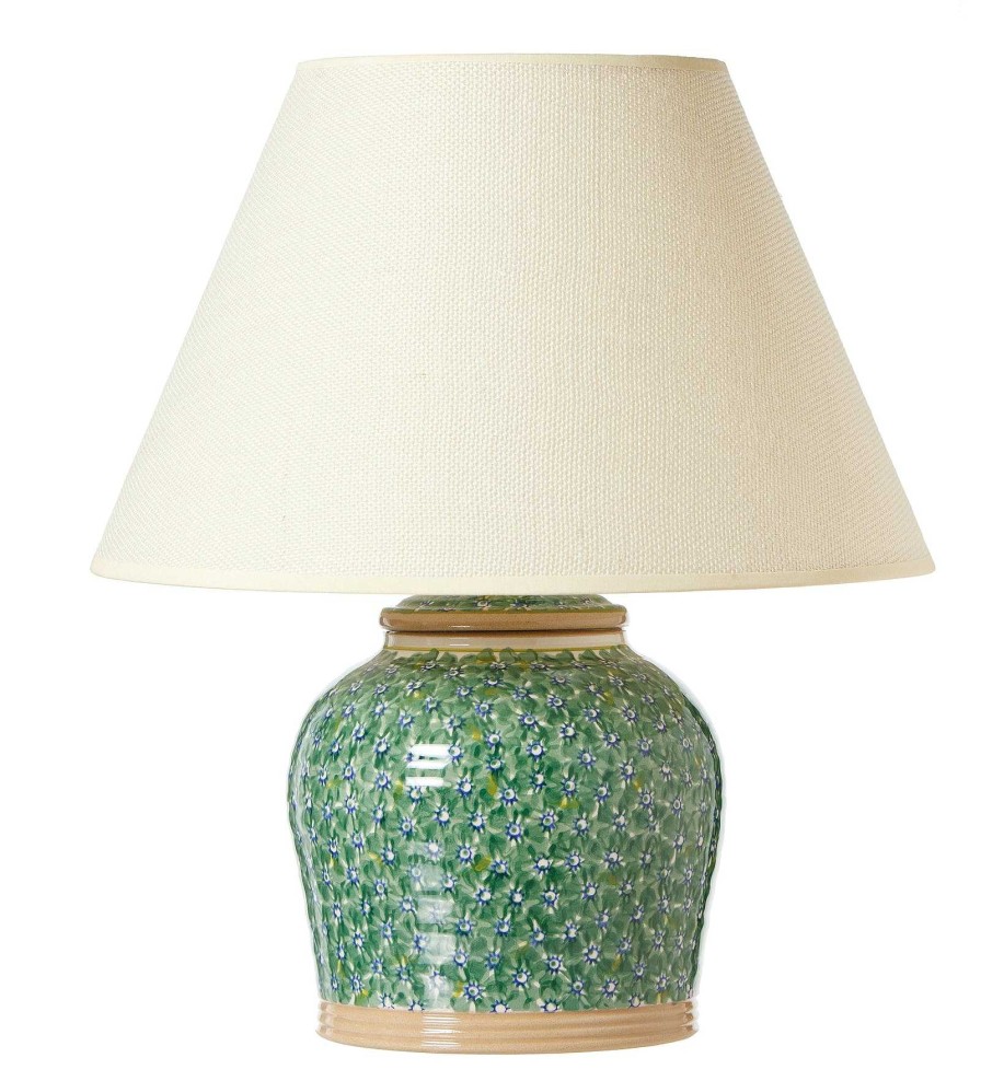 Nicholas Mosse Lawn Green 7" Lamp Base New