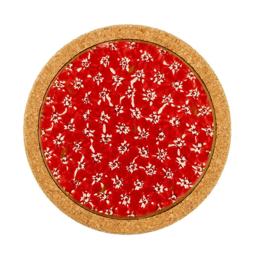 Nicholas Mosse Trivet Round Red Lawn Best