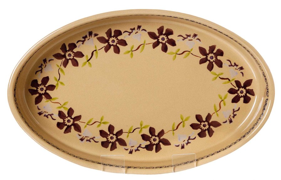 Nicholas Mosse Small Oval Oven Dish Clematis Clearance