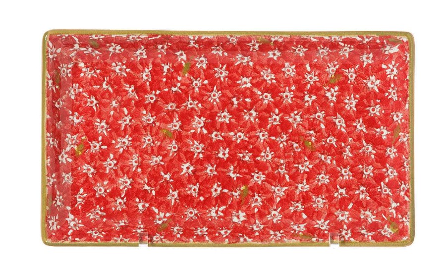 Nicholas Mosse Medium Rectangle Dish Lawn Red Online