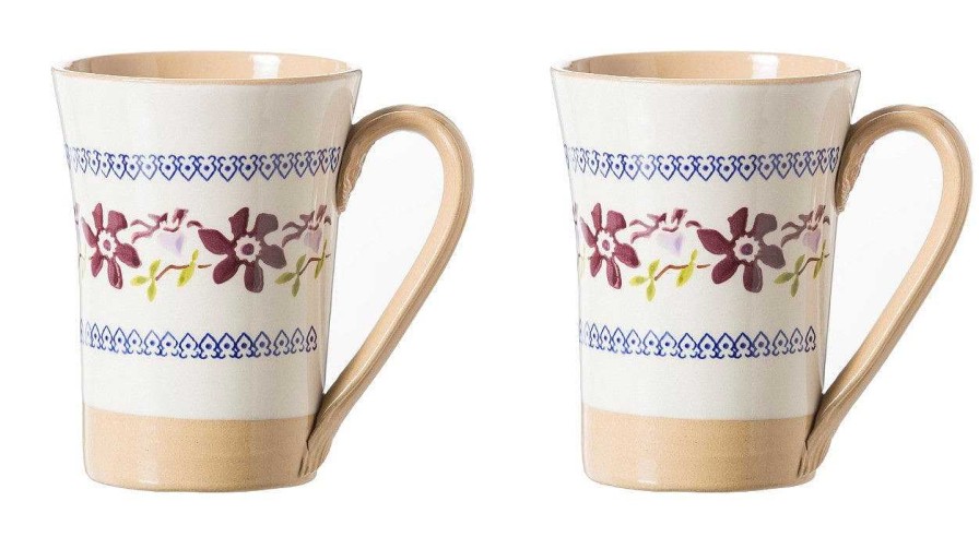 Nicholas Mosse 2 Tall Mugs Clematis Wholesale