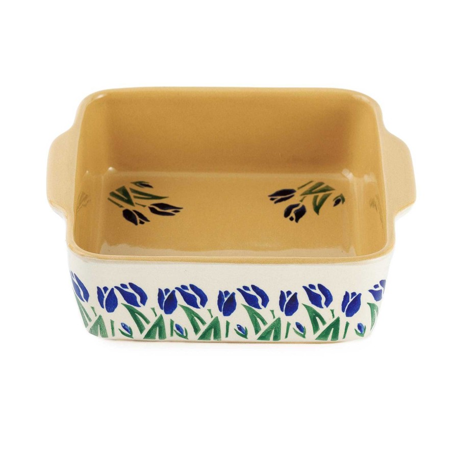 Nicholas Mosse Small Square Oven Dish Blue Blooms Online