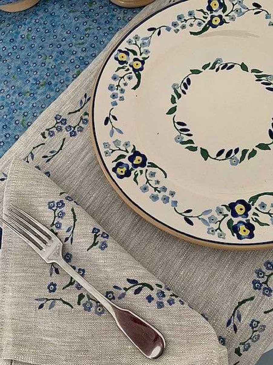 Nicholas Mosse Placemat Forget Me Not Linen Clearance