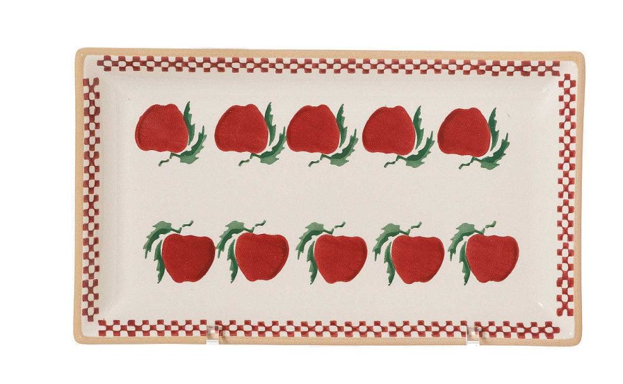 Nicholas Mosse Medium Rectangle Plate Apple Hot