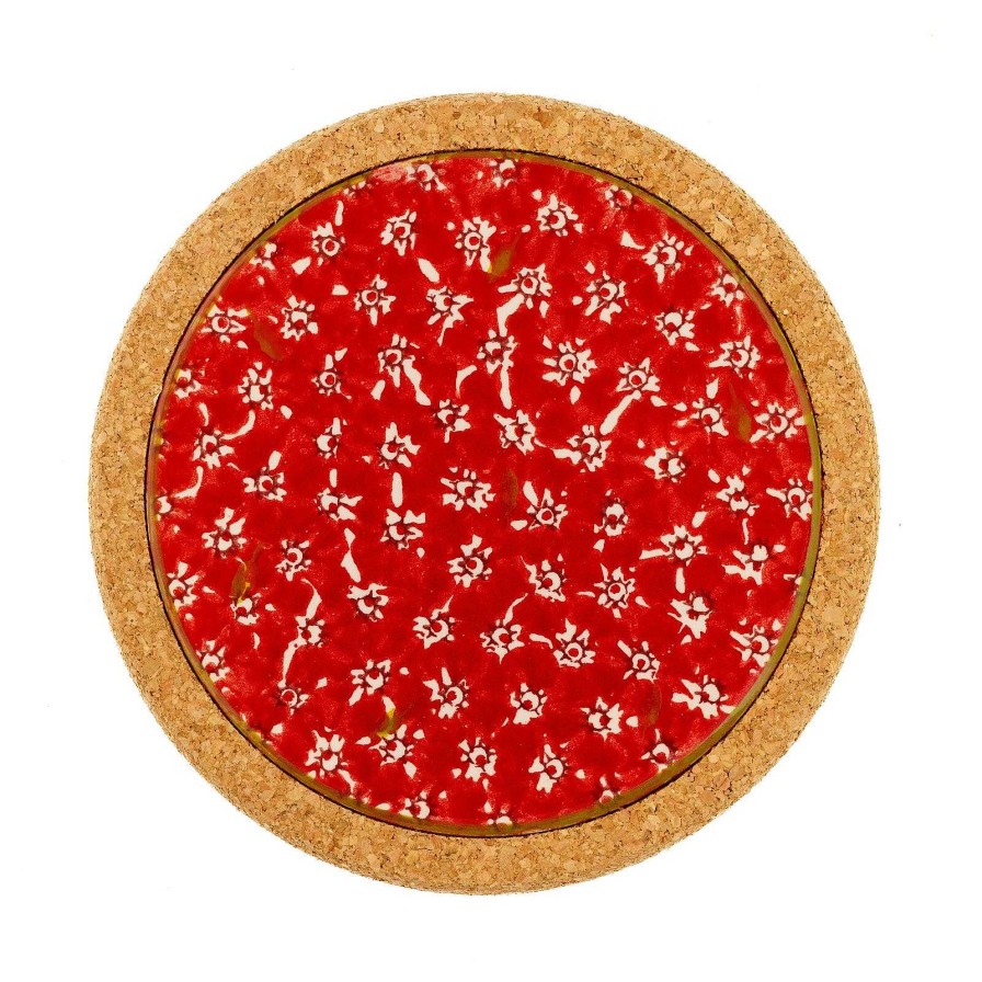 Nicholas Mosse Trivet Round Red Lawn Clearance