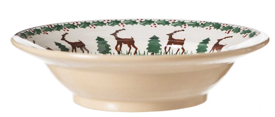 Nicholas Mosse Pasta Bowl Reindeer Hot