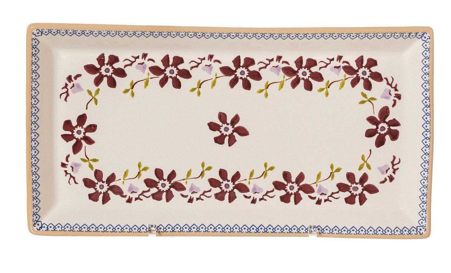 Nicholas Mosse Large Rectangle Plate Clematis Online