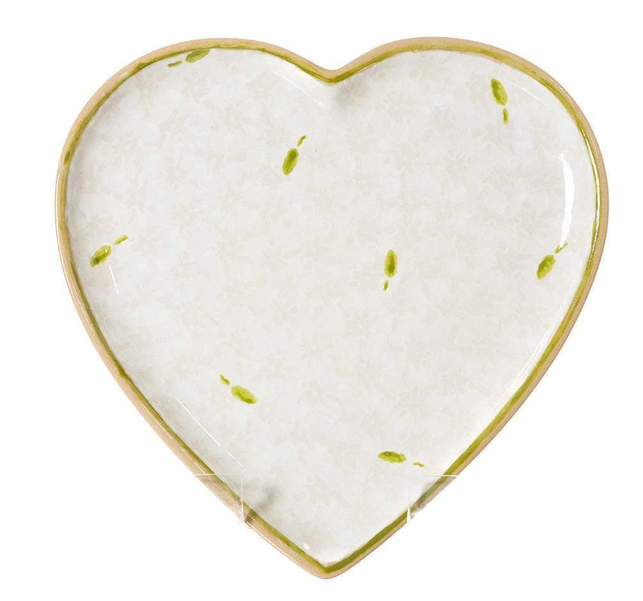 Nicholas Mosse Medium Heart Plate White Lawn Online