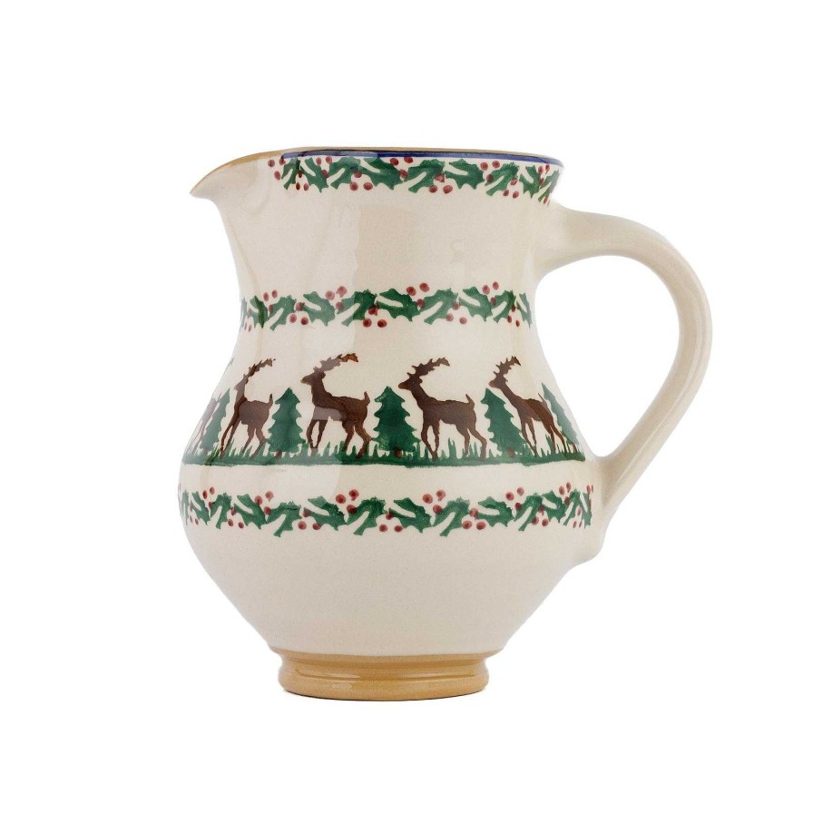 Nicholas Mosse Medium Jug Reindeer Clearance