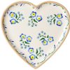 Nicholas Mosse Medium Heart Plate Forget Me Not Hot