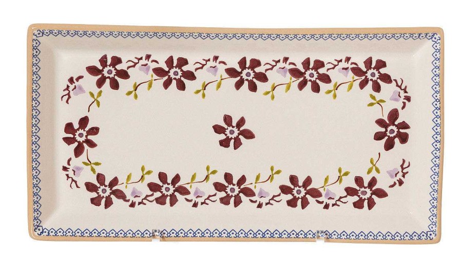 Nicholas Mosse Large Rectangle Plate Clematis Online