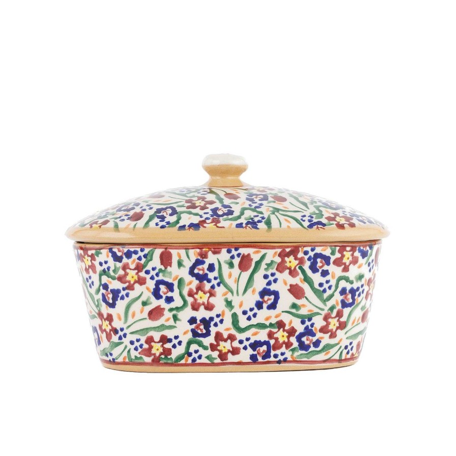 Nicholas Mosse Covered Butterdish Wild Flower Meadow Clearance