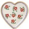 Nicholas Mosse Medium Heart Plate Old Rose New