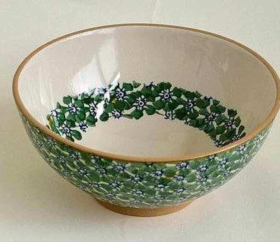 Nicholas Mosse Vegetable Bowl Green Lawn Clearance