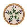 Nicholas Mosse Trivet Round Blue Blooms New