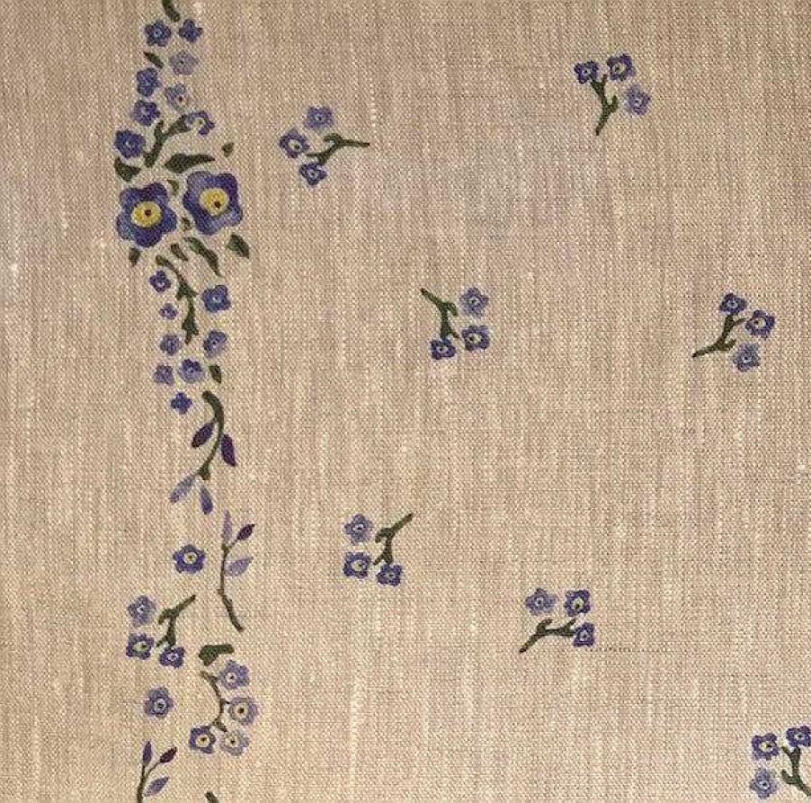 Nicholas Mosse Runner Forget Me Not Linen New